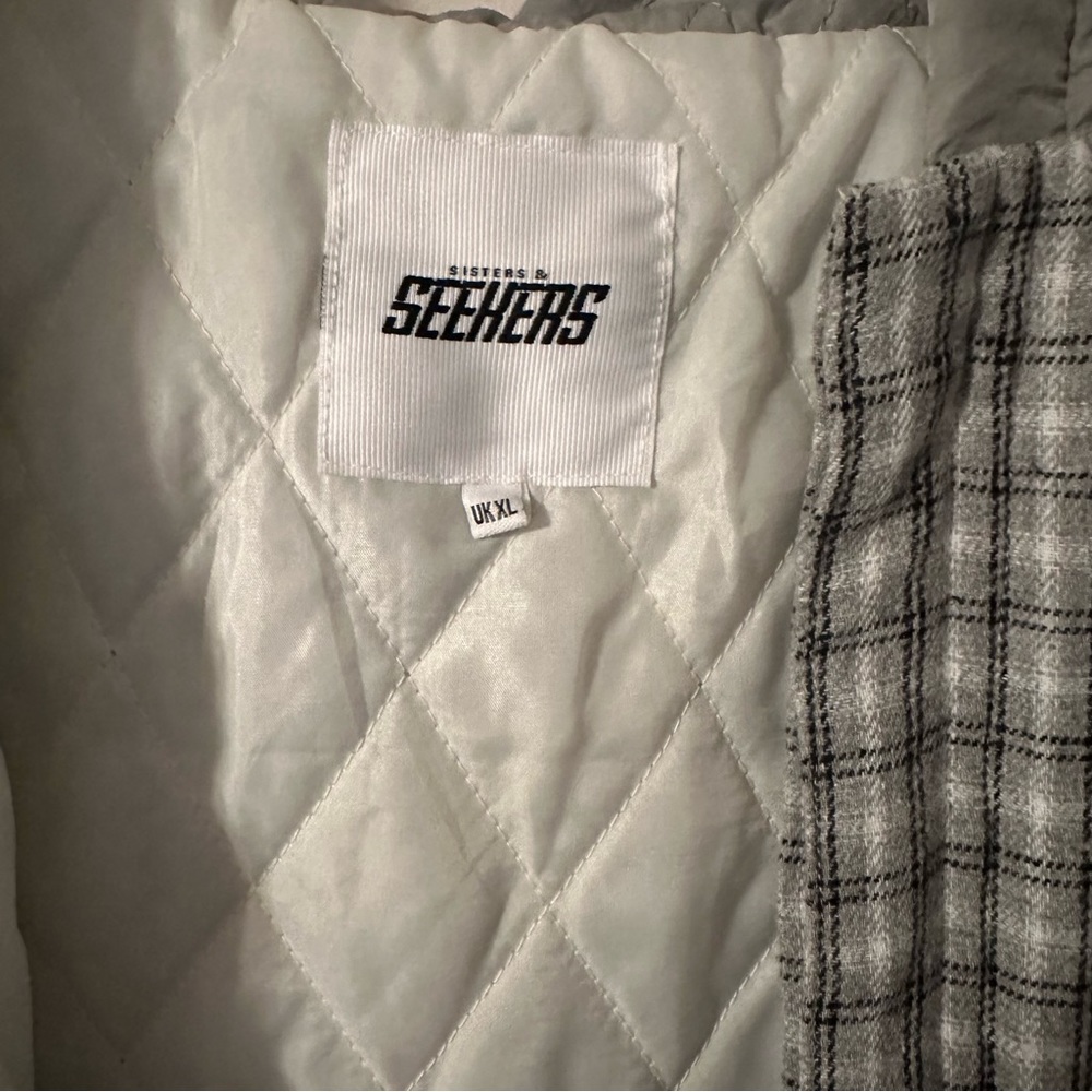 Sisters And Seekers Quilted Plaid Oversized Hooded Jacket - Size XL - NWT - Picture 4 of 10